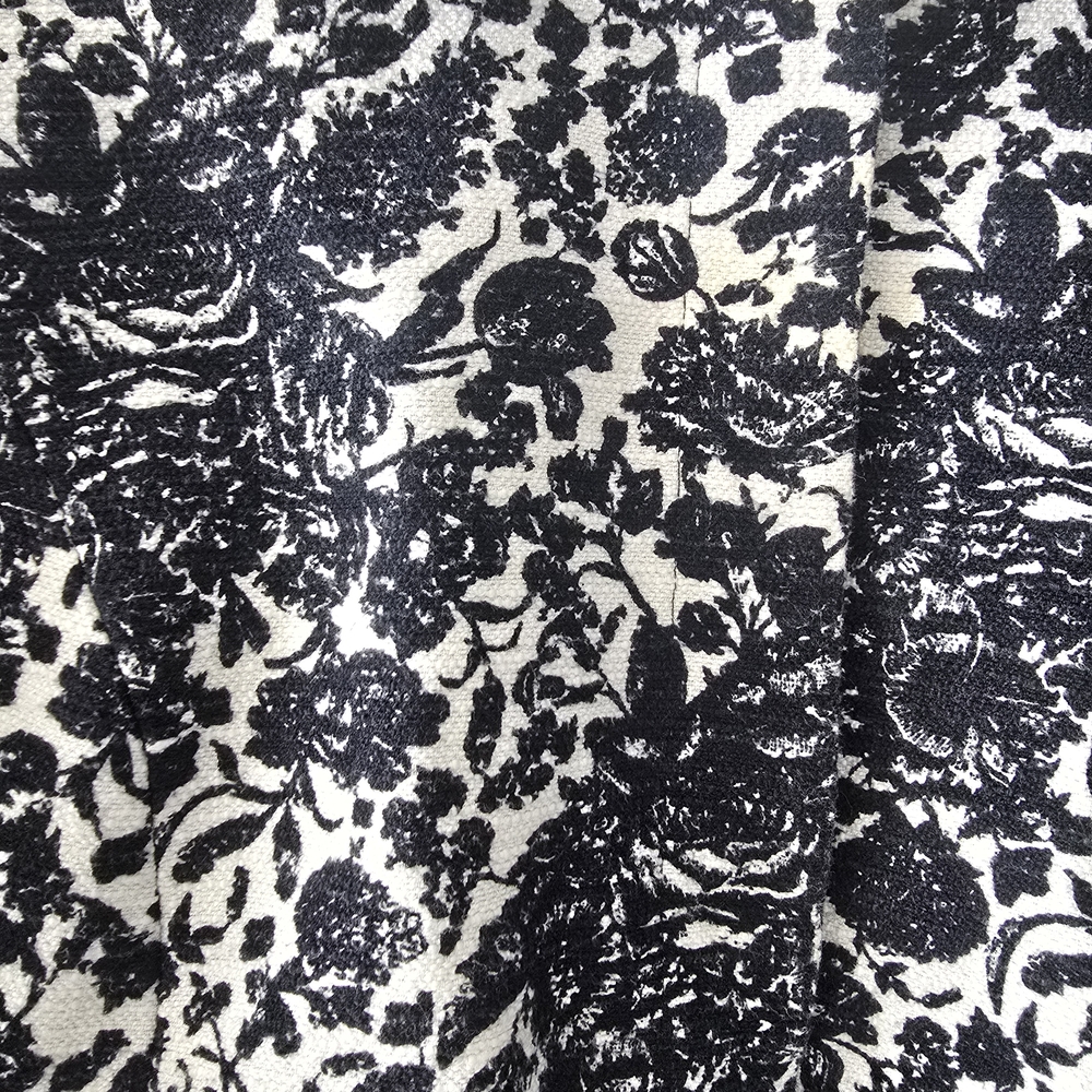 Talbots navy blue and white floral blazer women size 16W - Picture 3 of 15